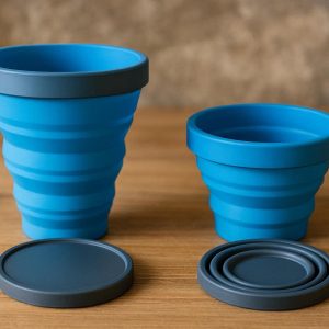 Collapsible Silicone Cup Set of 2 for Camping and Backpacking