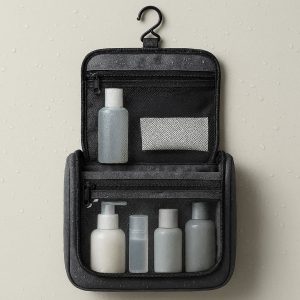 Waterproof Hanging Toiletry Bag with Multiple Compartments