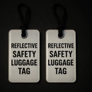 Reflective Safety Luggage Tags for Night Time Visibility
