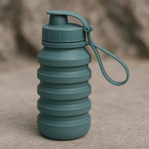 Collapsible Silicone Water Bottle Leak Proof for Hiking Travel